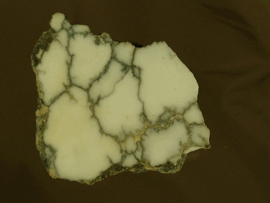This is a slab of natural howlite